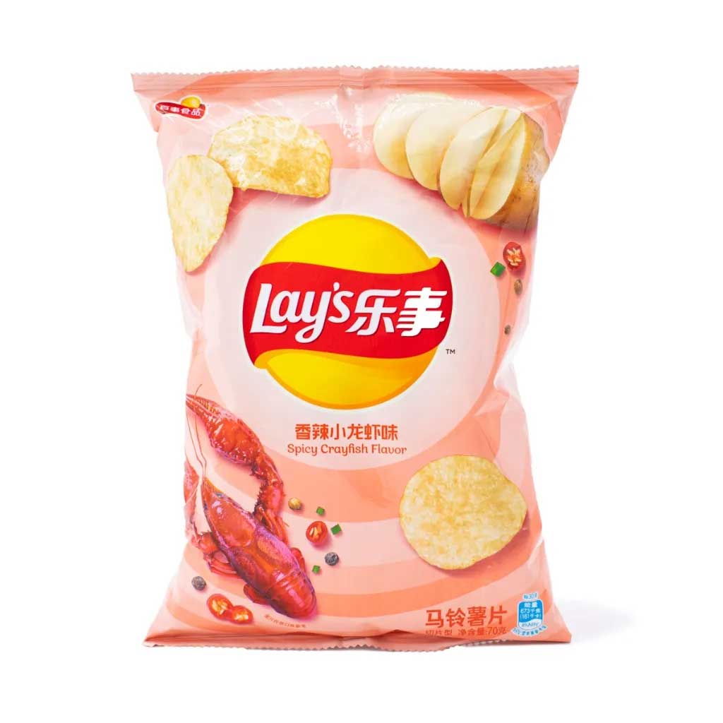 Picture of Lay's - Spicy Crawfish Flavor Can - Potato Chips - China Edition
