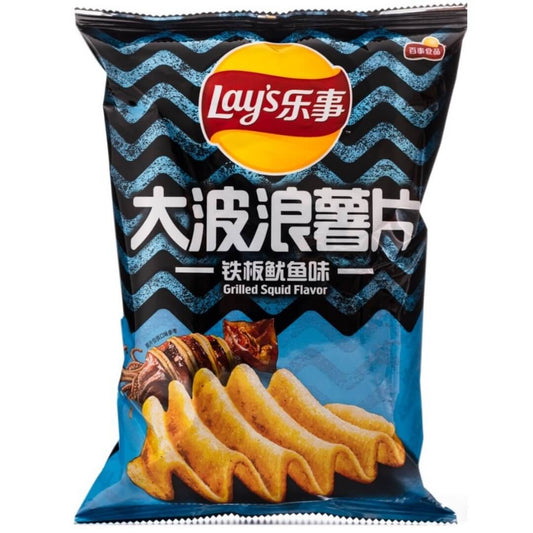 Lay's  - Sizzling Artificial Squid Flavor - Potato Chips - China Edition