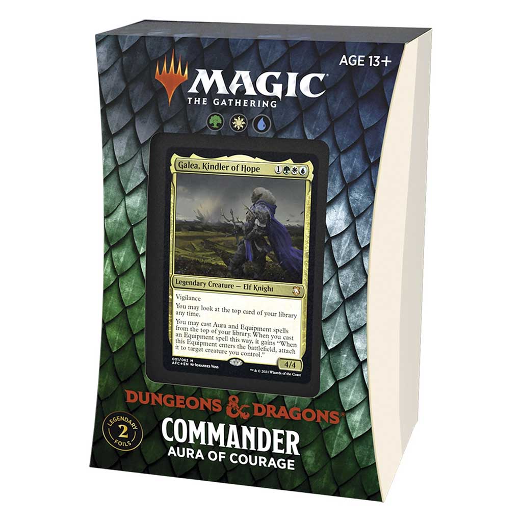 Picture of Magic The Gathering - D&D - Adventures In The Forgotten Realms - Commander Deck (Aura Of Courage)