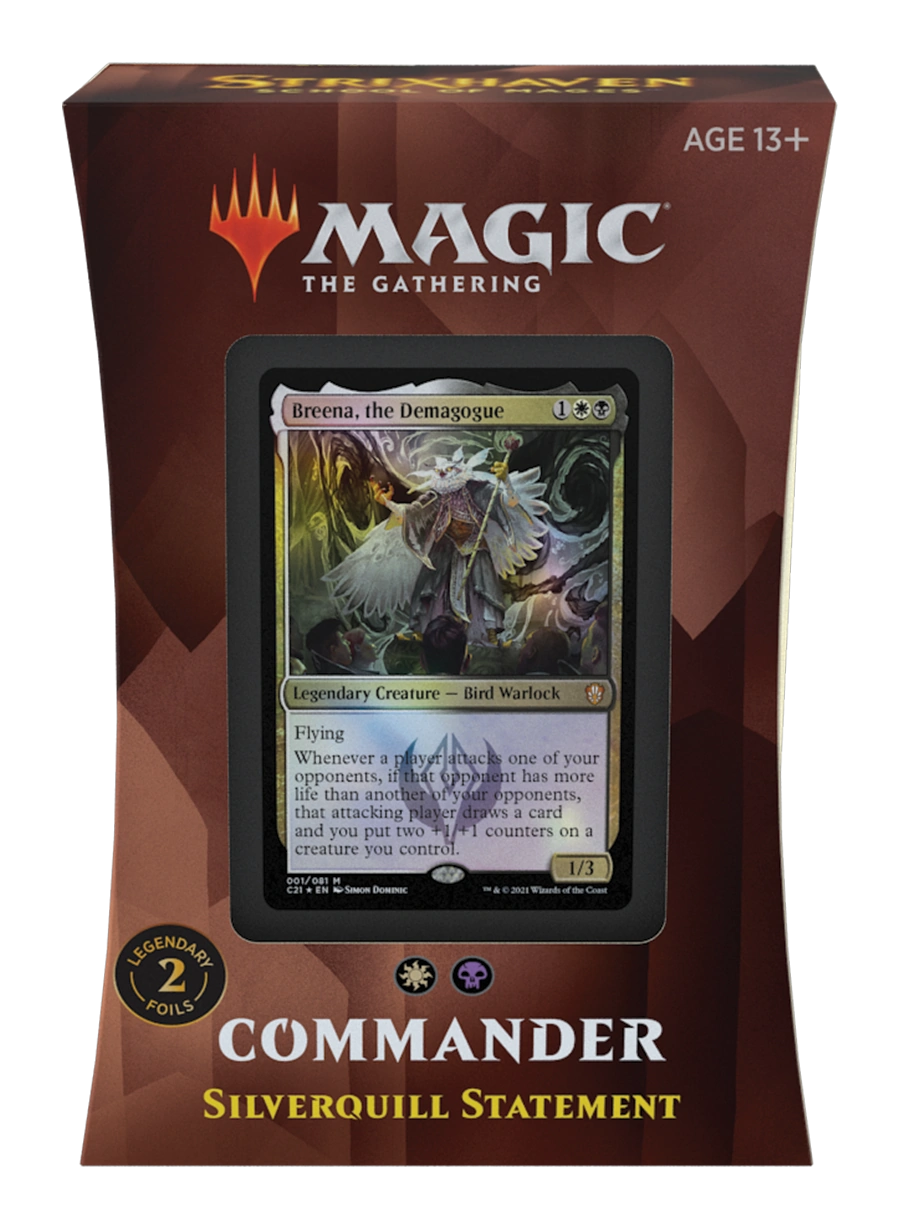 Magic The Gathering - Strixhaven School Of Mages - Commander Deck (Silverquill Statement)