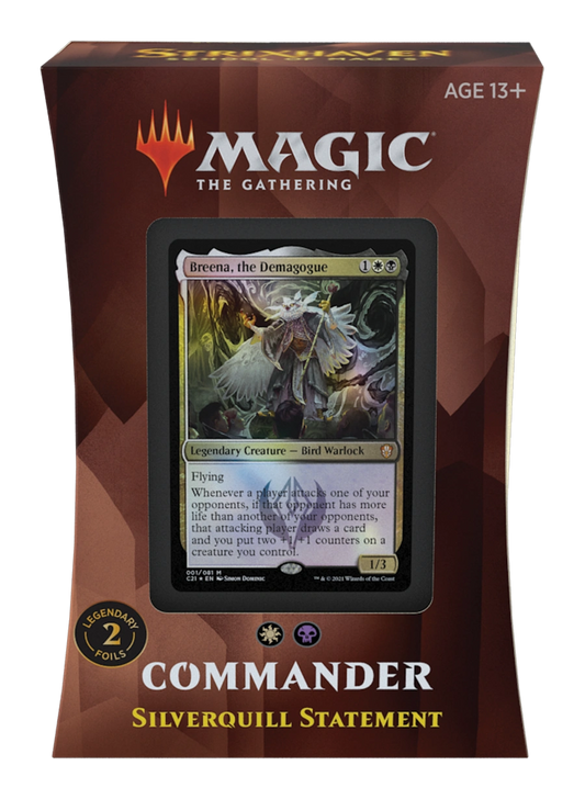 Magic The Gathering - Strixhaven School Of Mages - Commander Deck (Silverquill Statement)