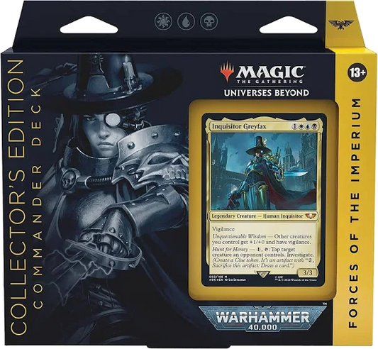 Magic The Gathering - Universes Beyond - WARHAMMER 40,000 - Forces of the Imperium Commander Deck - Collectors Edition