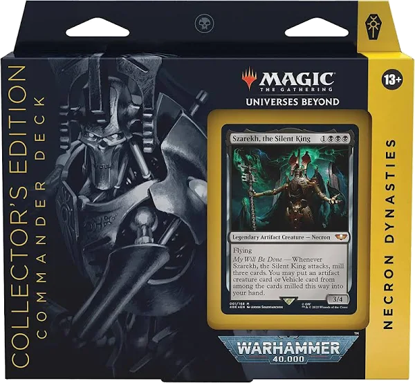 Magic The Gathering - Universes Beyond - WARHAMMER 40,000 - Necron Dynasties Commander Deck - Collectors Edition