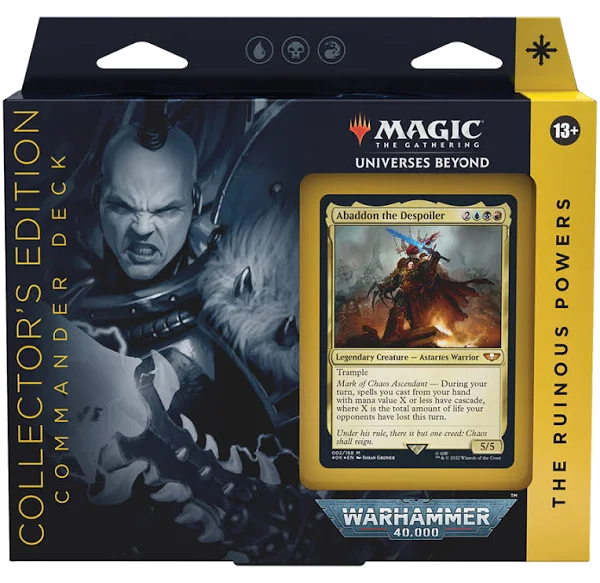 Magic The Gathering - Universes Beyond - WARHAMMER 40,000 - The Ruinous Powers Commander Deck - Collectors Edition