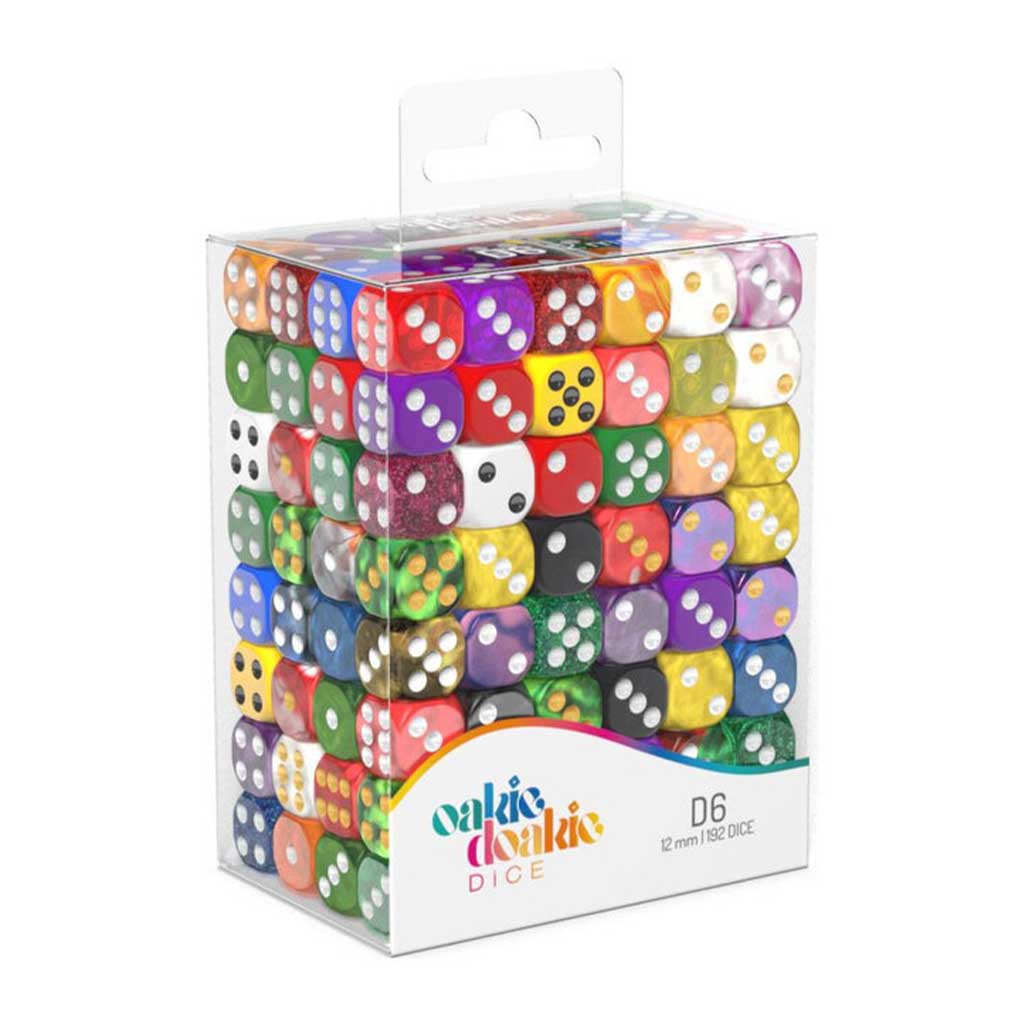 Picture of Oakie Doakie Dice - D6, 12mm - Selection - 192 Dice