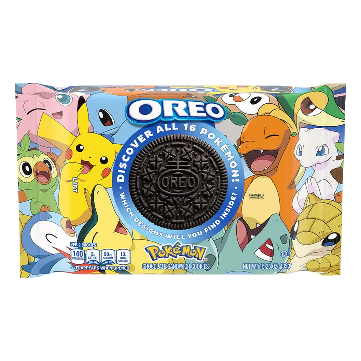 Oreo - Pokémon Themed - Chocolate Sandwich Cookies - Limited Edition