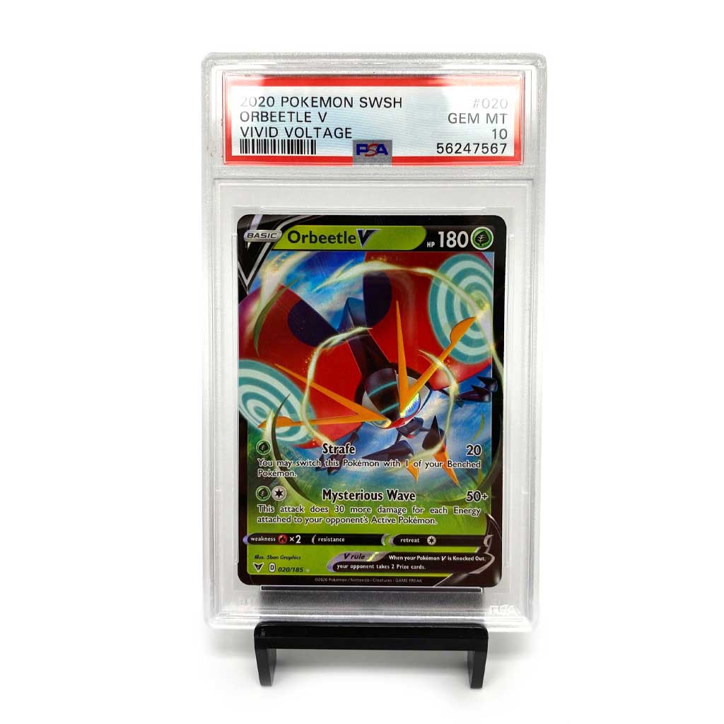 Picture of PSA 10 - 2020 Pokémon - Sword & Shield - Vivid Voltage - Orbeetle V