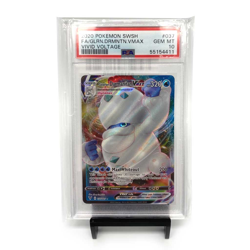 Picture of PSA 10 - 2020 Pokemon - Sword & Shield vivid voltage - FA - Galarian Darmanitan V max