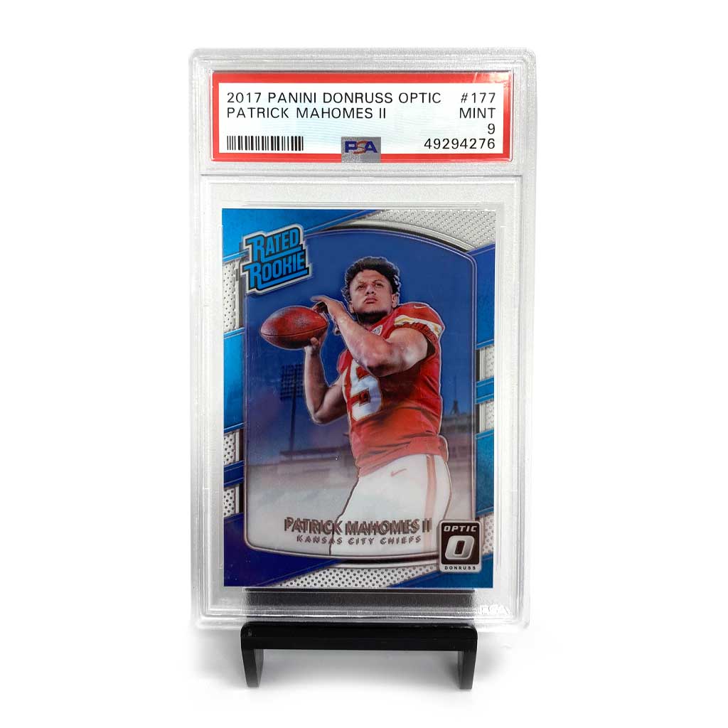 Picture of PSA 9 - 2017 Panini Donruss Optic - Patrick Mahomes II - Rated Rookie