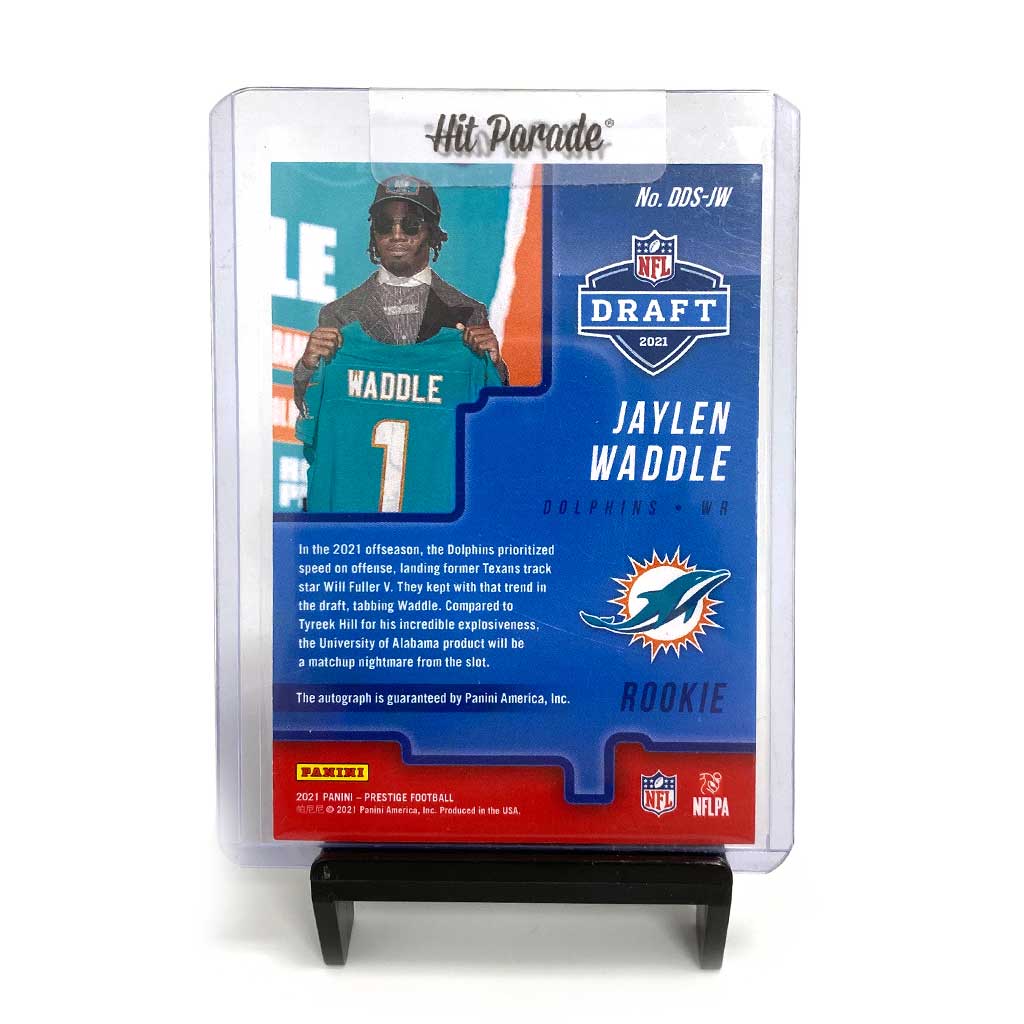 Picture of Panini - NFL Draft - Prestige 2021 - Draft Day - Jaylen Waddle Autographed Card