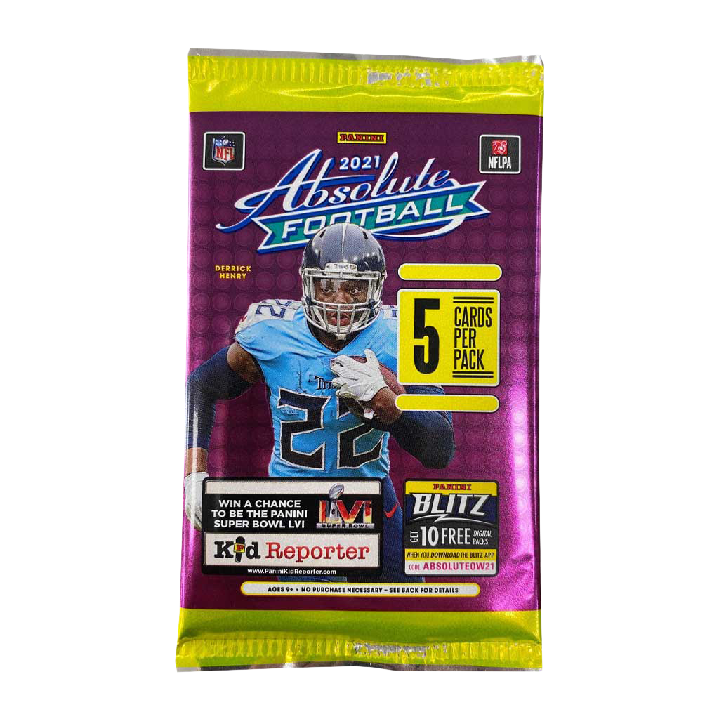 Panini - Absolute Football - 2021 - Trading - Cards - Pack - 5 Ct.