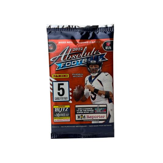 Panini - Absolute Football - 2022 - Trading - Cards - Pack - 5 Ct.