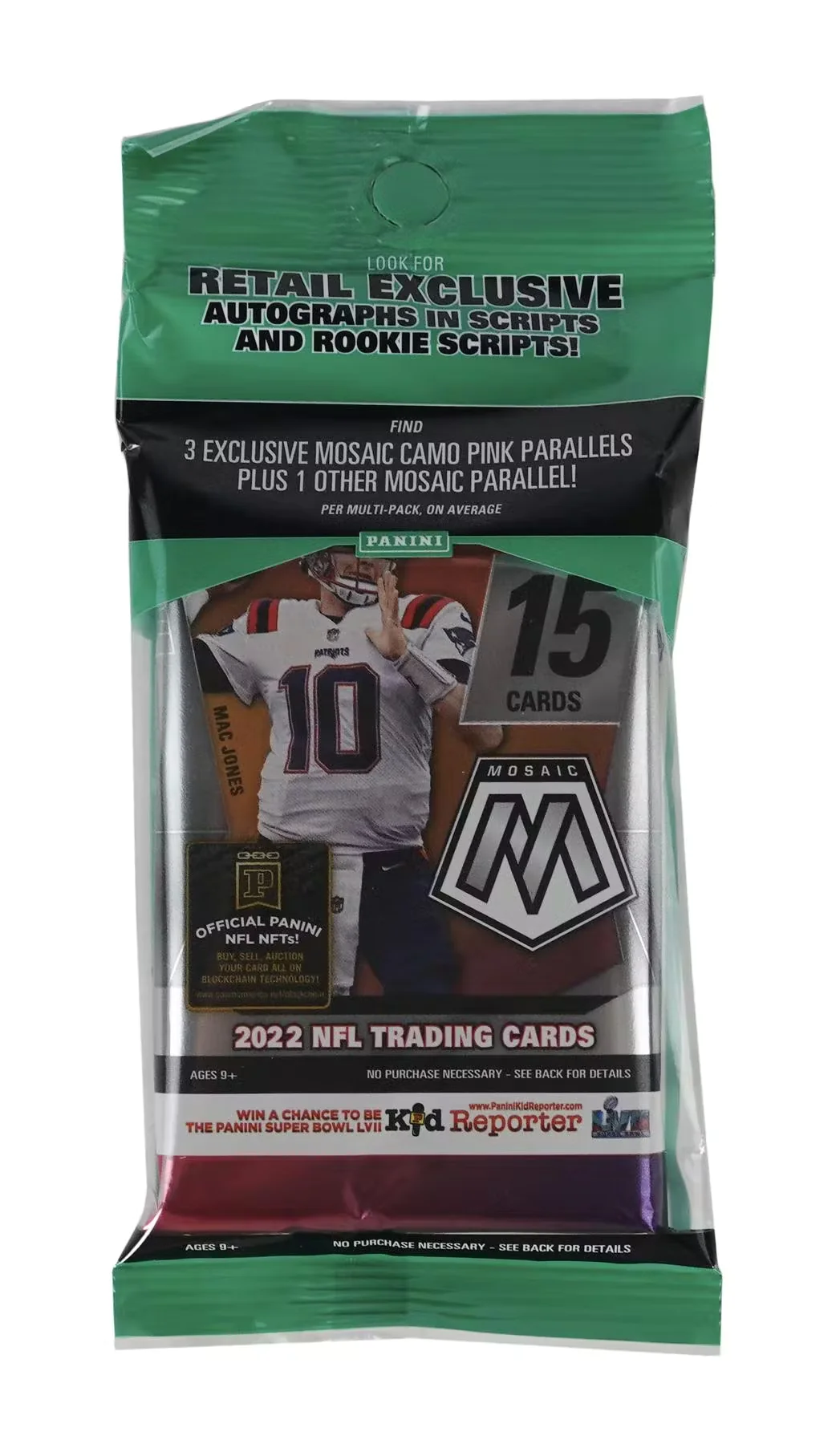 2022 Panini Mosaic Football Trading Cards Hanger Pack