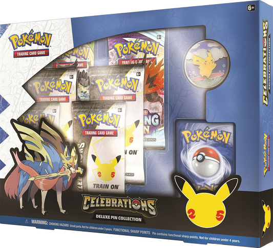 Pokemon - Celebrations - Deluxe Pin Collection - Zacian lv. X - 2021