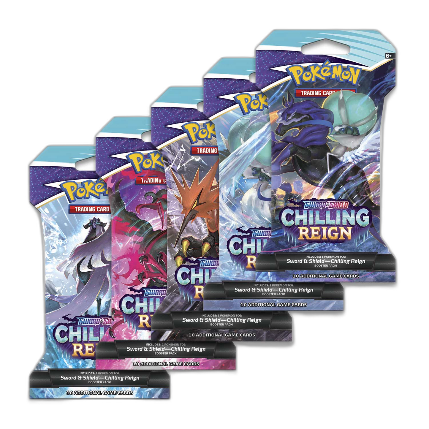 Pokémon - Sword & Shield - Chilling Reign - Sleeved Booster Pack - 2021