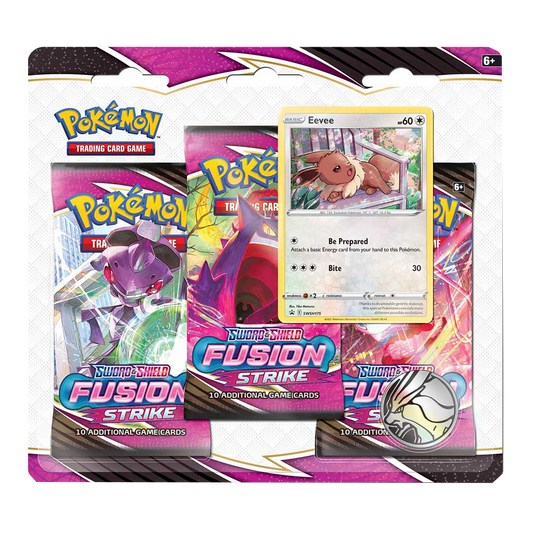 Pokémon - Sword & Shield - Fusion Strike - 3 Pack Booster Pack - Styles May Vary