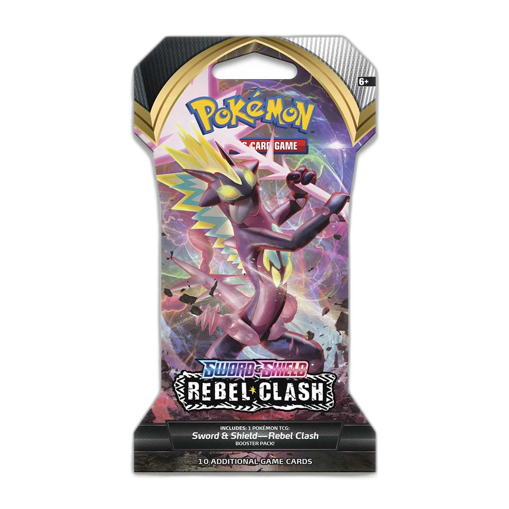 Pokémon - Sword & Shield - Rebel Clash - Sleeved Booster Pack - Styles May Vary