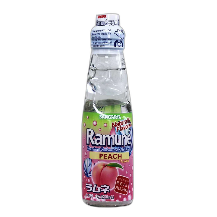 Sangaria - Ramune Carbonated Beverage (Peach)