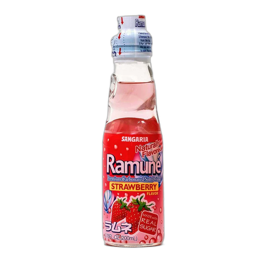Sangaria - Ramune Carbonated Beverage (Strawberry)