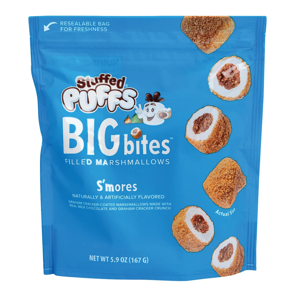 Stuffed Puffs - Big Bites - Stuffed Marshmallows - S'mores