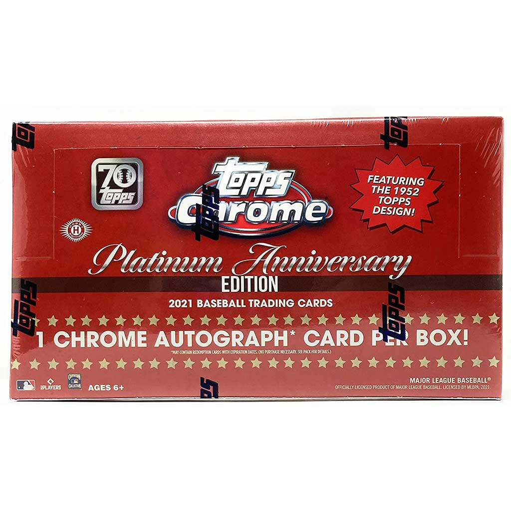 Picture of Topps - Chrome - Platinum Anniversary Edition - Baseball Hobby Box MLB 2021