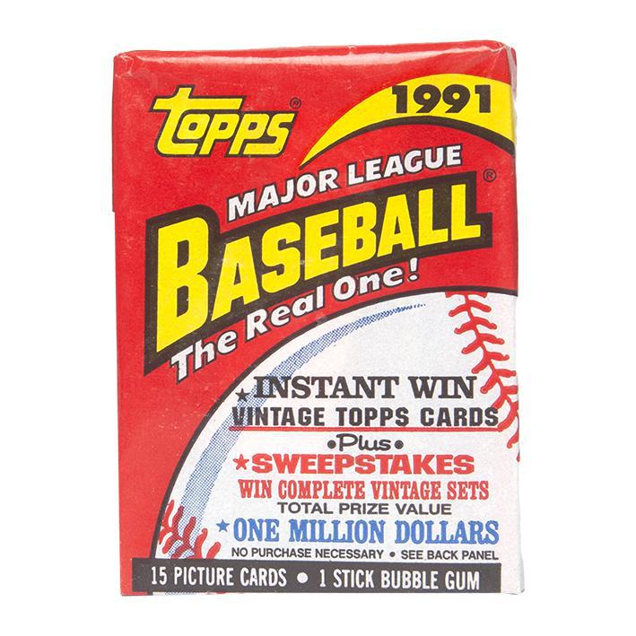 Topps - MLB Baseball - Bubble Gum Pack 1991