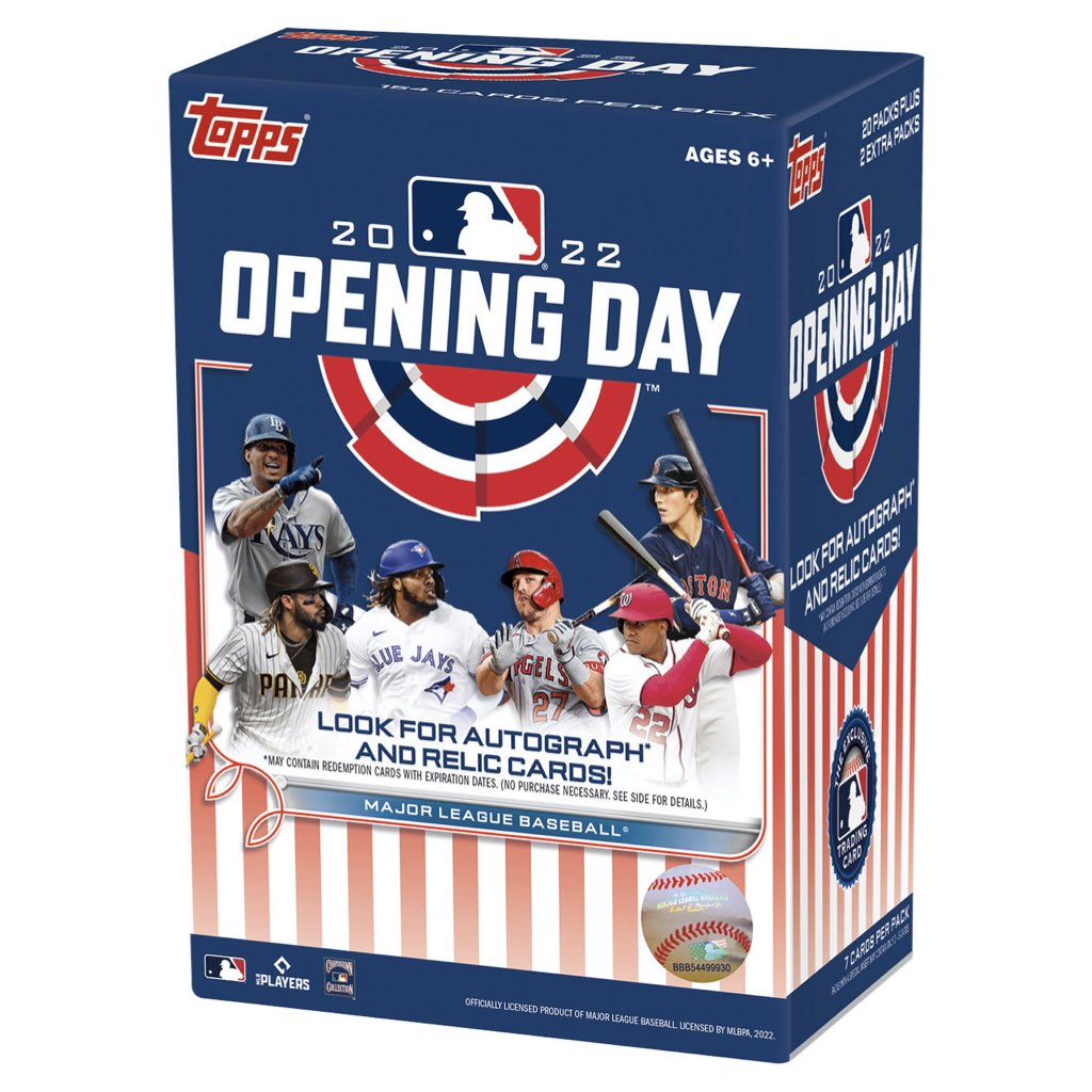 Topps Opening Day Baseball Blaster Box 2022 CARDPOPUSA