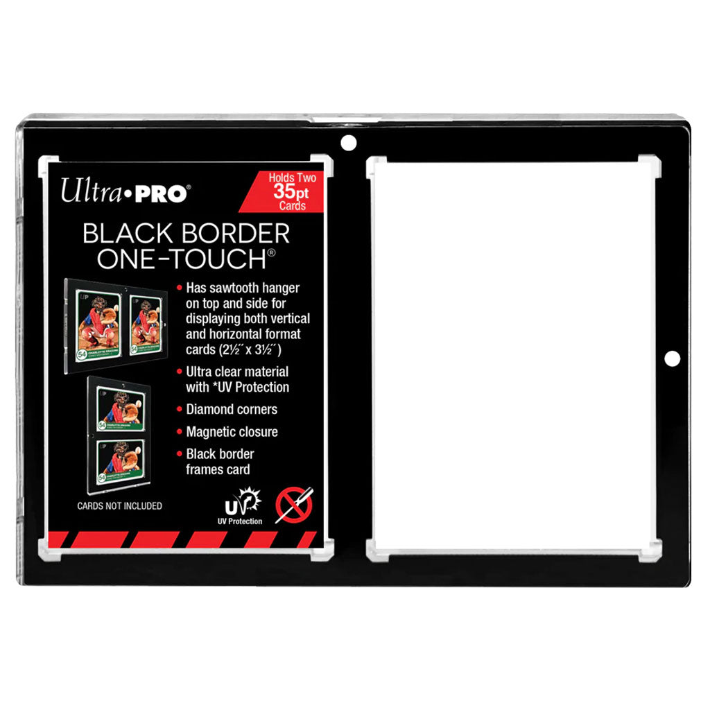 Ultra Pro - Black Border One-Touch - Holds Two 35pt cards