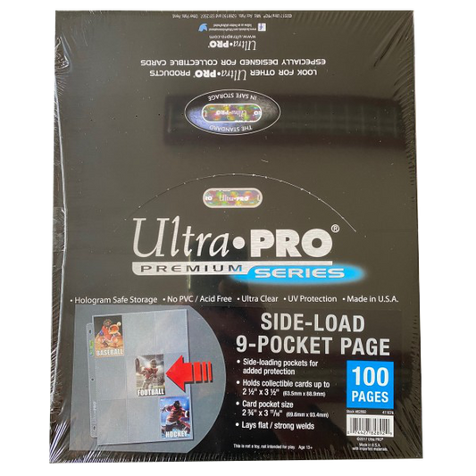 Ultra-Pro - Premium Series - Side-Load 9-Pocket Page (100ct)