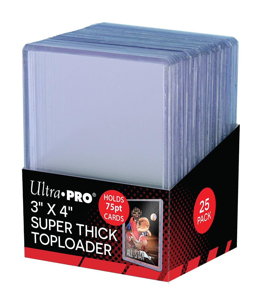 Ultra Pro - 3" x 4" Super Thick Top Loaders - Hold 75pt Cards (25ct)