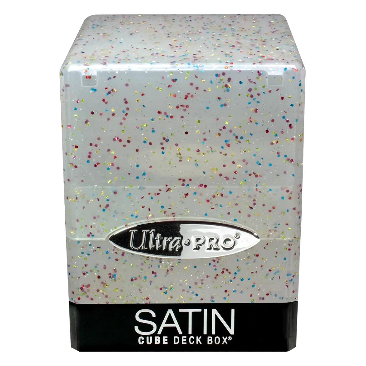 Ultra Pro - Deck Box - Satin Cube - Glitter Clear