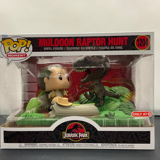 Funko - POP! Moment - Jurassic Park - Muldoon Raptor Hunt