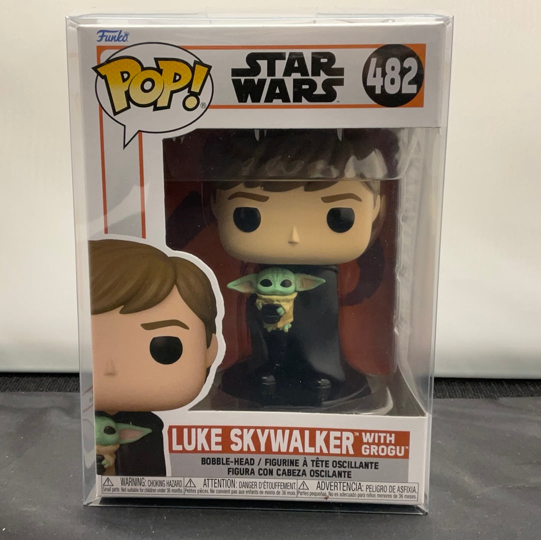 Funko - POP! - Star Wars - Luke Skywalker With Grogu - #482 – CARDPOPUSA