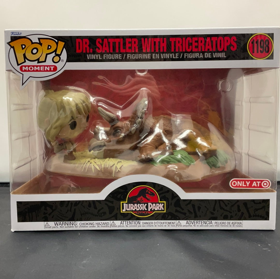 Funko - POP! Moment - Jurassic Park - Dr. Sattler with Triceratops