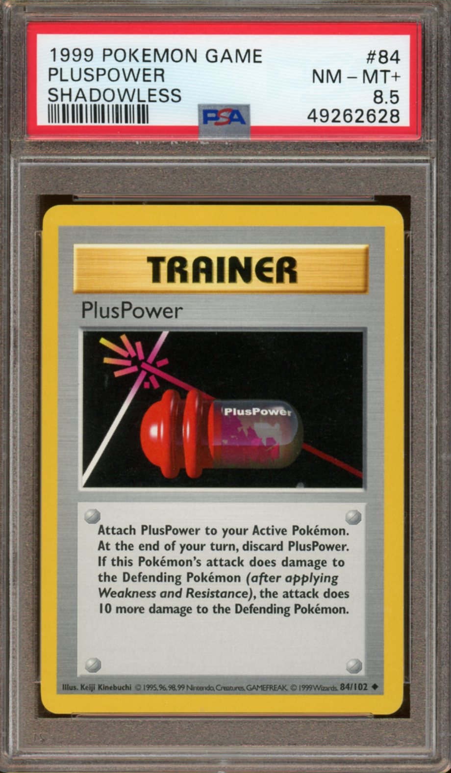 PSA NM-MT+ 8.5 - 1999 - Pokemon - Base Set - Power Pill (Shadowless)