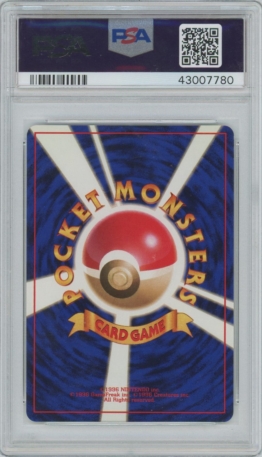 PSA Mint 9- 1998 Pokémon - Japanese Rocket - Dark Arbok Holo