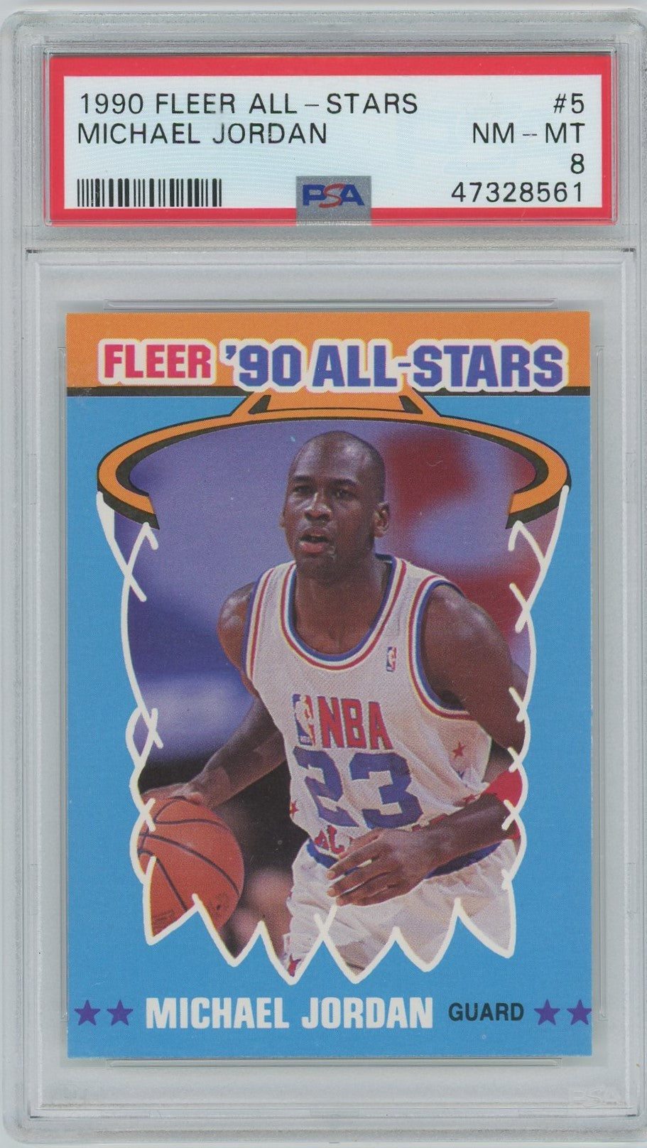 PSA 8 - 1990 Fleer All-Stars - Michael Jordan - #5