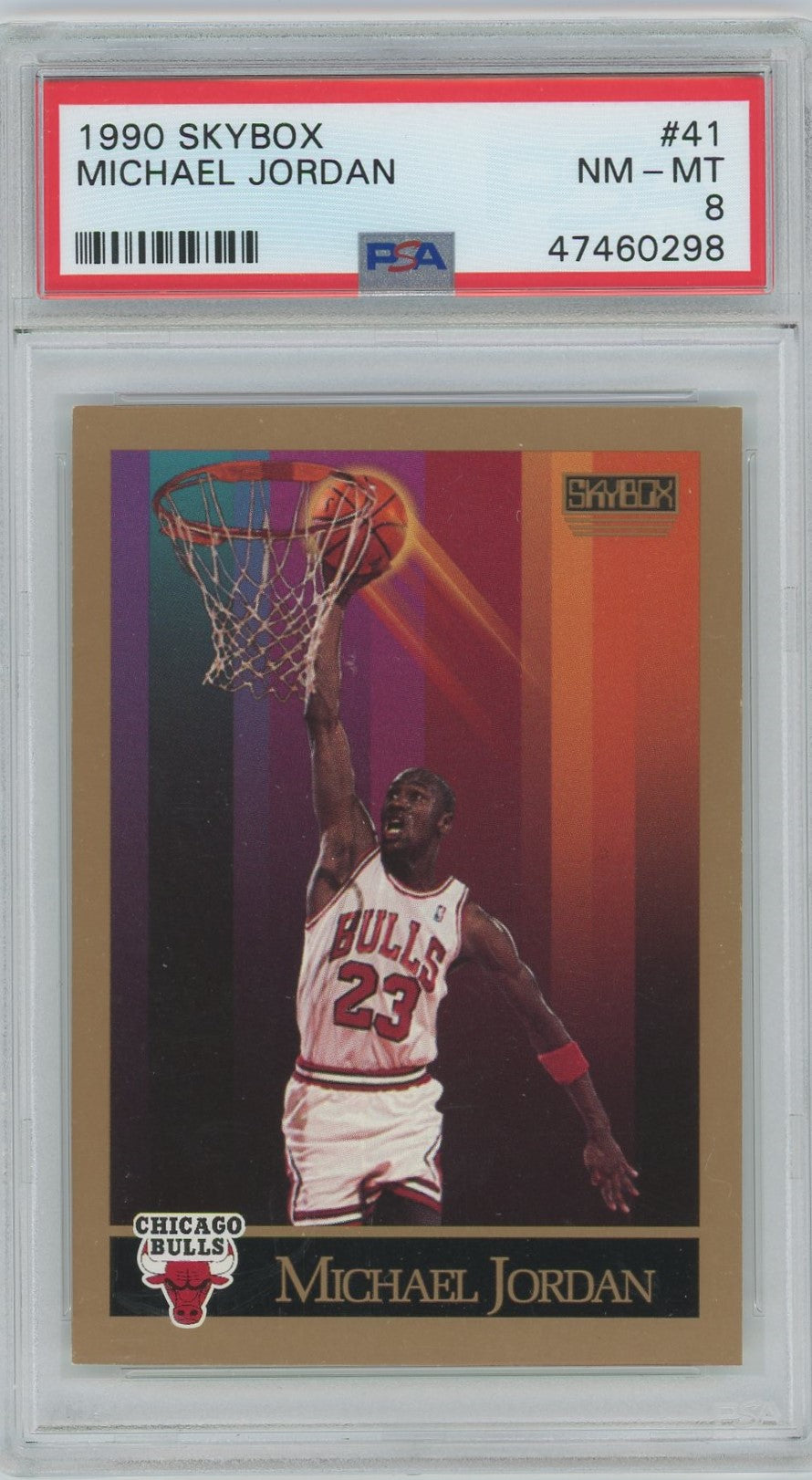 PSA 8 - 1990 Skybox - Michael Jordan - #41 – CARDPOPUSA