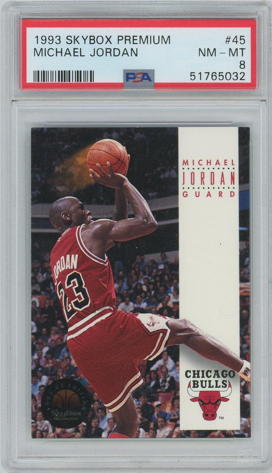 PSA 8 - 1993 Skybox Premium - Michael Jordan - #45
