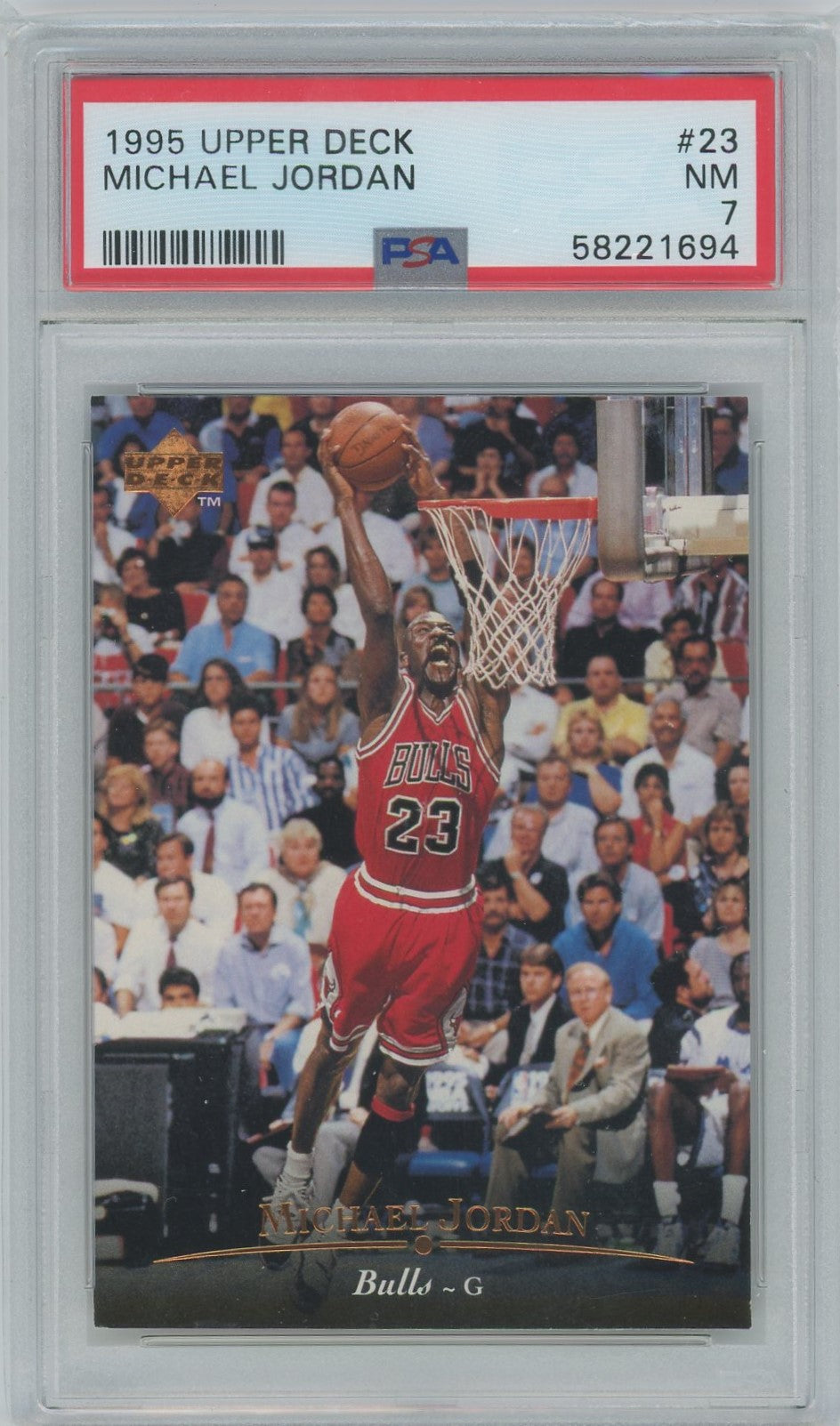 PSA 7 - 1995 Upper Deck - Michael Jordan - #23 – CARDPOPUSA