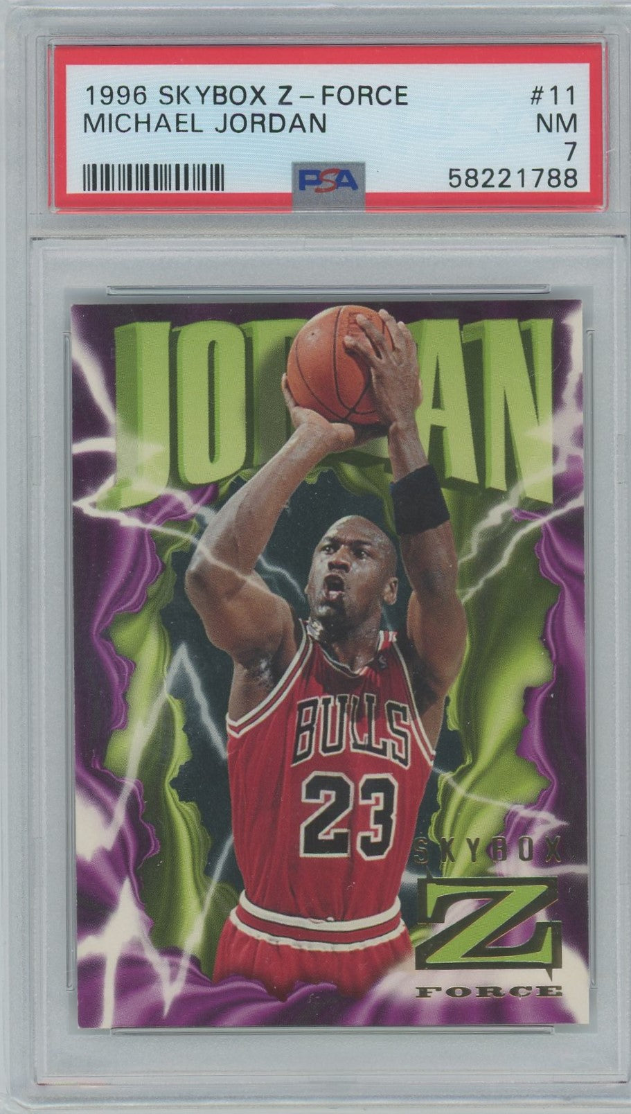 PSA 7 - 1996 Skybox - Z-Force - Michael Jordan - #11