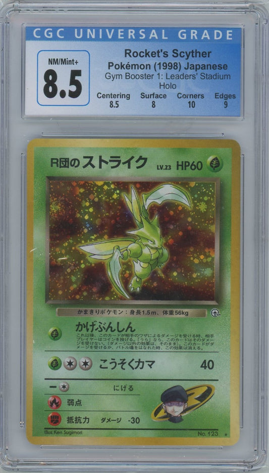 CGC Mint 8.5 - 1998 Pokémon - Rocket's Scyther - Pokémon  - Japanese