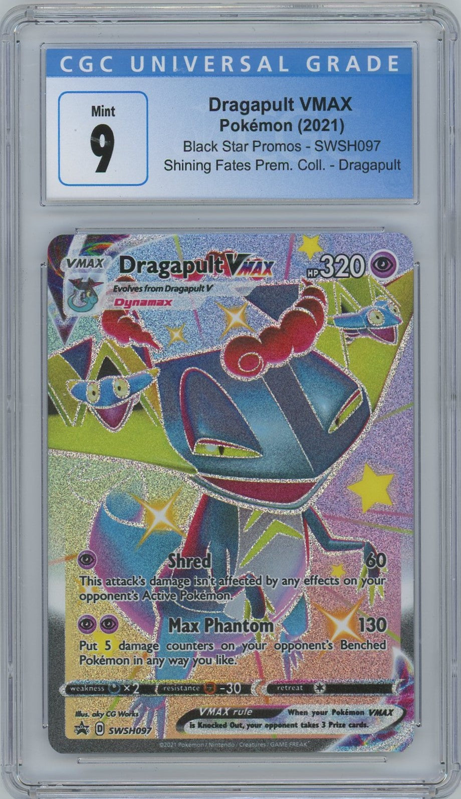 CGC Gem Mint 9 - 2021 Pokémon - Shining Fates Premium - Dragapult VMax