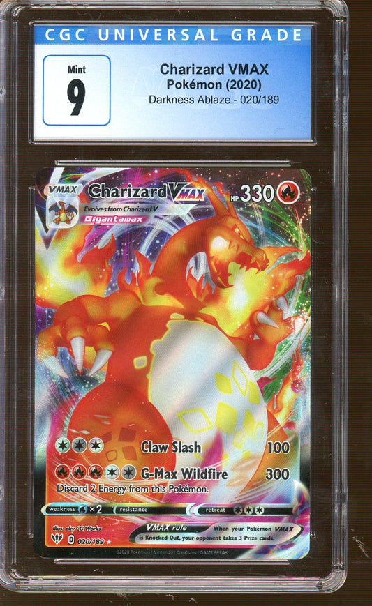 SGC Mint 10 - 2020 Pokémon - Darkness Ablaze - Charizard VMAX