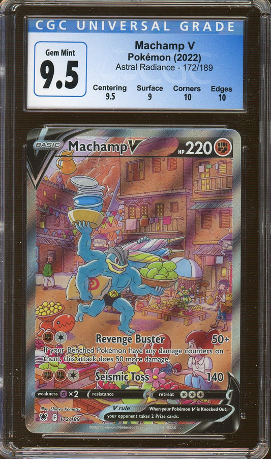 CGC Gem Mint 9.5 - 2022 Pokémon - Machamp V - Astral Radiance