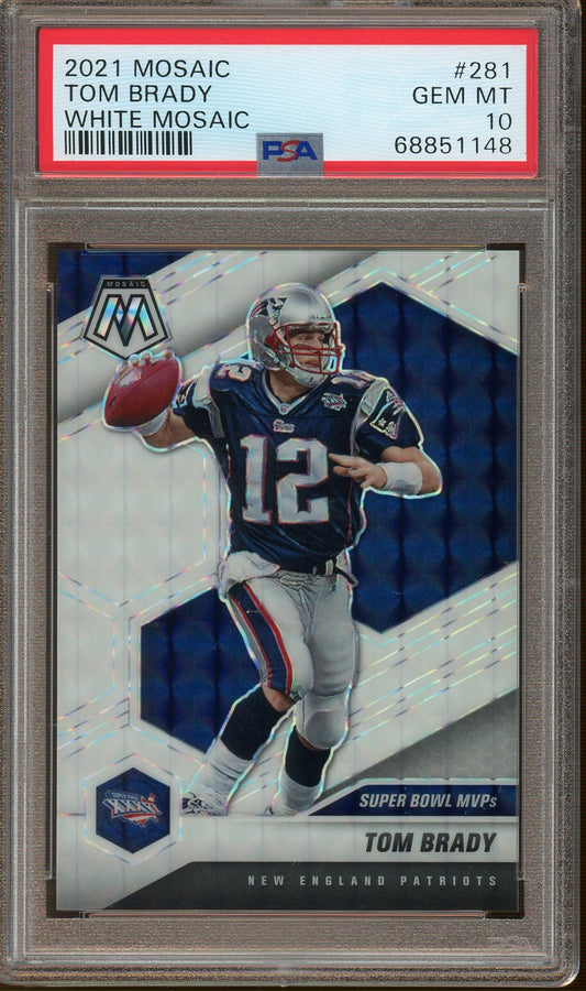 2013 Topps 100 Tom Brady Patriots White Jersey PSA 10 Gem 