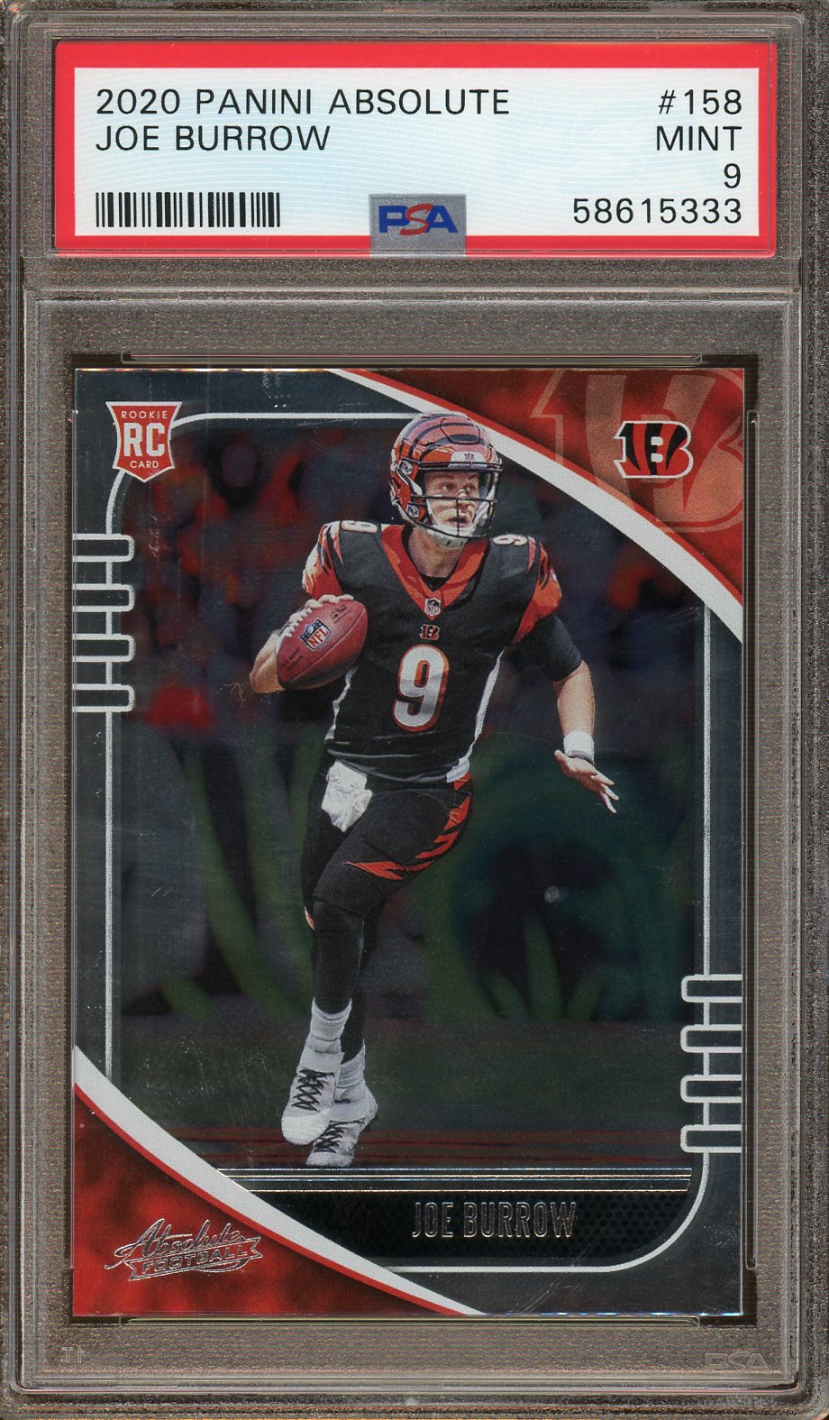 PSA - Mint 9 - Panini - Absolute Football- 2020 - Joe Burrow – CARDPOPUSA